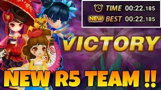 NEW R5 SPEED TEAM !!! 22 SEC !!! SUMMONERS WAR