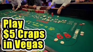 Watch Real Live $5 Craps Game