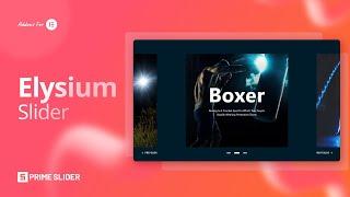 How To Use Elysium Slider Widget by Prime Slider