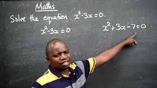 MATHS  Quadratic Equation