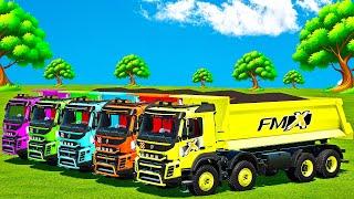 CANOLA LOADING & TRANSPORTING WITH VOLVO HARDOX TRUCKS! Farming Simulator 22