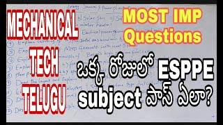 How to pass easily ESPPE subject