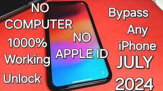 Bypass iCloud Activation Lock without Apple ID/Computer(PC)/1000% Working and Success July 2024️