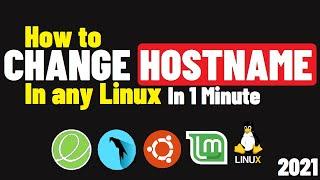 How to Change Hostname in Linux | Change Hostname on Elementary OS 6 | Changing Hostname in Terminal