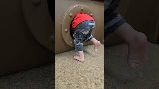 zion playing in the playhouse  #music #trending #youtubeshorts #baby #cutiebaby  #shortvideo #cute