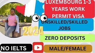 LUXEMBOURG  WORK PERMIT VISA 2024#fypviral #fypyoutube #luxembourg #2024 #europe #schengenvisa