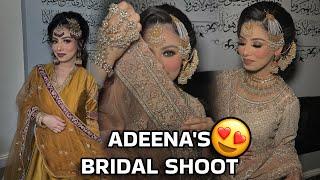 ADEENA DOES HER FIRST BRIDAL SHOOT EVER!! SHE VLOGS HER EXPERIENCE 