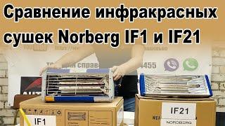 Сравнение инфракрасных сушек Norberg IF1 и IF21