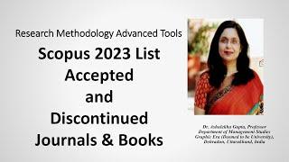 Scopus 2023 List Accepted and Discontinued Journal(scopus)(accepted)(discontinued)(journals)(books)