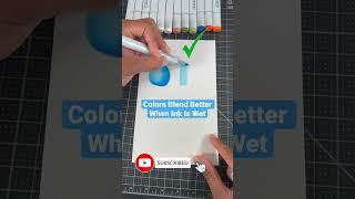 Never Blend Copic Markers This Way!  #art #drawing #shorts