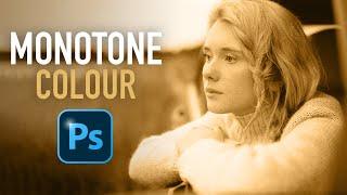 How To Create A Monochromatic Colour Grading Effect In Photoshop #2MinuteTutorial