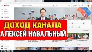 Доход канала АЛЕКСЕЙ НАВАЛЬНЫЙ на Ютубе