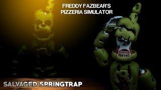 Salvaged Springtrap - Posable Figure with Removable Mask | FNAF 6 | Air Dry Clay Tutorial