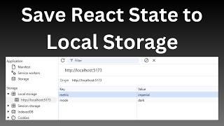 How to Use LocalStorage in React Project | Store and Get Data in React JS with LocalStorage