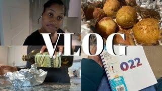 VLOG: more car maintenance, making roasted potatoes for dinner, new budget planner for 2022