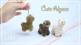 Cute little pom pom Alpaca  Follow the instructions and create your own toy  DIY