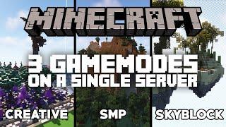 Setup Multiple Gamemodes On A Single Minecraft Server (Tutorial)