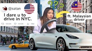 I drove a Tesla in New York (unncessary but cool) as a Malaysian driver