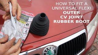 HOW TO FIT a UNIVERSAL CV RUBBER BOOT (CONE METHOD)