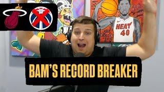 Miami Heat Beat Wizards On Bam Adebayo Record Breaking Night | Pelle Larsson Puts Up Career High