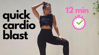 12 Min FUN Cardio Workout // In home , bodyweight , effective