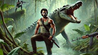 JUNGLE ACTION MOVIE: Giant Killer Crocodile Unleashes Terror in the Swamps – Hollywood Film