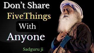 Don't Share This.. #motivation / Motivation life #quotes #sadguru @life