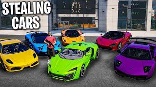 I Stole 50 Cars on GTA 5 RP