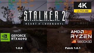 S.T.A.L.K.E.R. 2 Patch 1.0.1 - GPU and CPU Performance Comparison at 4K | RTX 4090 DLSS