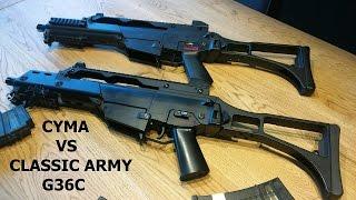 G36c Classic Army CA36C vs CYMA CM 011