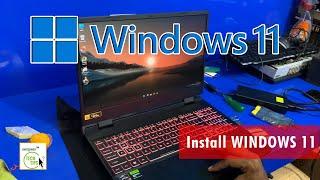 How To Install WINDOWS 11 on ACER Nitro 5 | 2023 Step by Step