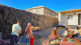 "Stone Wall Cementing & Amir's Daughter's Delicious Lunch"