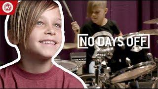 7-Year-Old Is STUNNING On The Drums | No Days Off