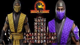 Mortal Kombat 9 - KLASSIC SCORPION & KLASSIC RAIN MK11 MOD - NEW Expert Tag Ladder Gameplay