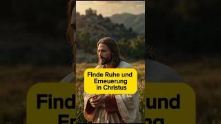 ️Finde Ruhe und Erneuerung in Christus #Gott #Jesus #Andacht #Ruhe #Motivation