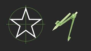 HOW TO DRAW A PERFECT STAR | Pentagram Construction