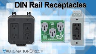 DIN Rail Receptacles for Industrial Environments from AutomationDirect