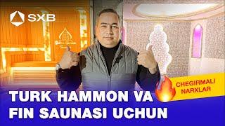 Sauna va turk hammom qurish narxlari va chegirmalar  