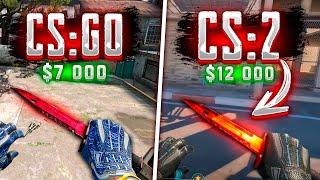 СКИНЫ CS GO vs CS 2! СРАВНЕНИЕ И РАЗНИЦА СКИНОВ КС ГО НА SOURCE 2 / СУРС 2 ! КАК ОНИ ВЫГЛЯДЯТ ?