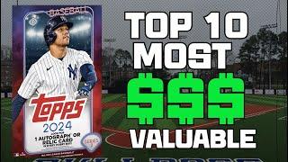 TOP 10 MOST VALUABLE CARDS IN 2024 TOPPS SERIES 2