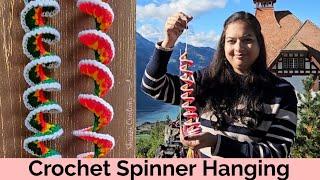 Crochet Spiral Hanging/ DIY Wall Hanging/ Easy Crochet for Beginners