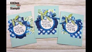 Stampin' Up! Berry Blessing Kitchen Table Stamper Wonder Recipe #10 Card Making One Sheet Wonder