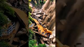 Landslide Drags Cliffside Platform Into River Below!