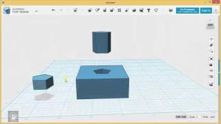 123D Design Tutorial - Basics 6/6 - Combining Sketches with Solids