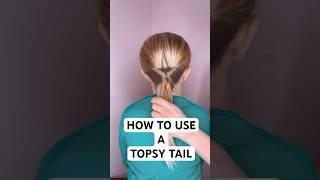 HOW TO USE A TOPSY TAIL | Audrey and Victoria #hairstyle #hairtutorial