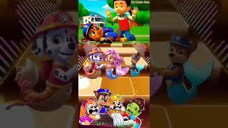 Scary 3D Teacher vs Paw Patrol Exe vs Rubel vs Baby Boss Coffin Dance Tiles Hop #pawpatrol