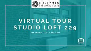 Studio Loft 229 Virtual Tour at Honeyman Hardware Lofts