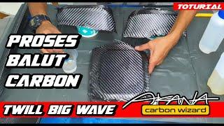 Balut Carbon Fiber Twill Big Wave | Padu Kain Jenis Ni