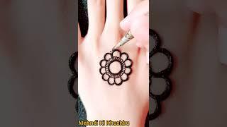 Flower tikki mehndi design ️ | Eid mehndi design | #henna #shorts