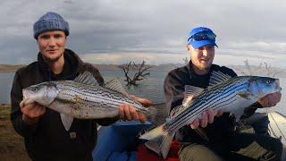 Fishing a new lake from boat and from shore (Los Vaqueros Reservoir)